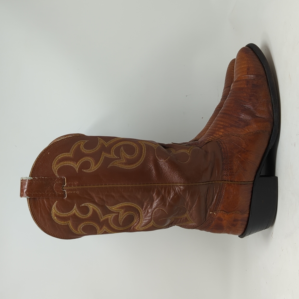 🇺🇸 Nocona lizard cowboy boots size 9.5E